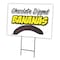 Signmission Chocolate Dipped Bana Yard & Stake outdoor plastic coroplast window, C-2436 Chocolate Dipped Bana C-2436 Chocolate Dipped Bana - alternate 1